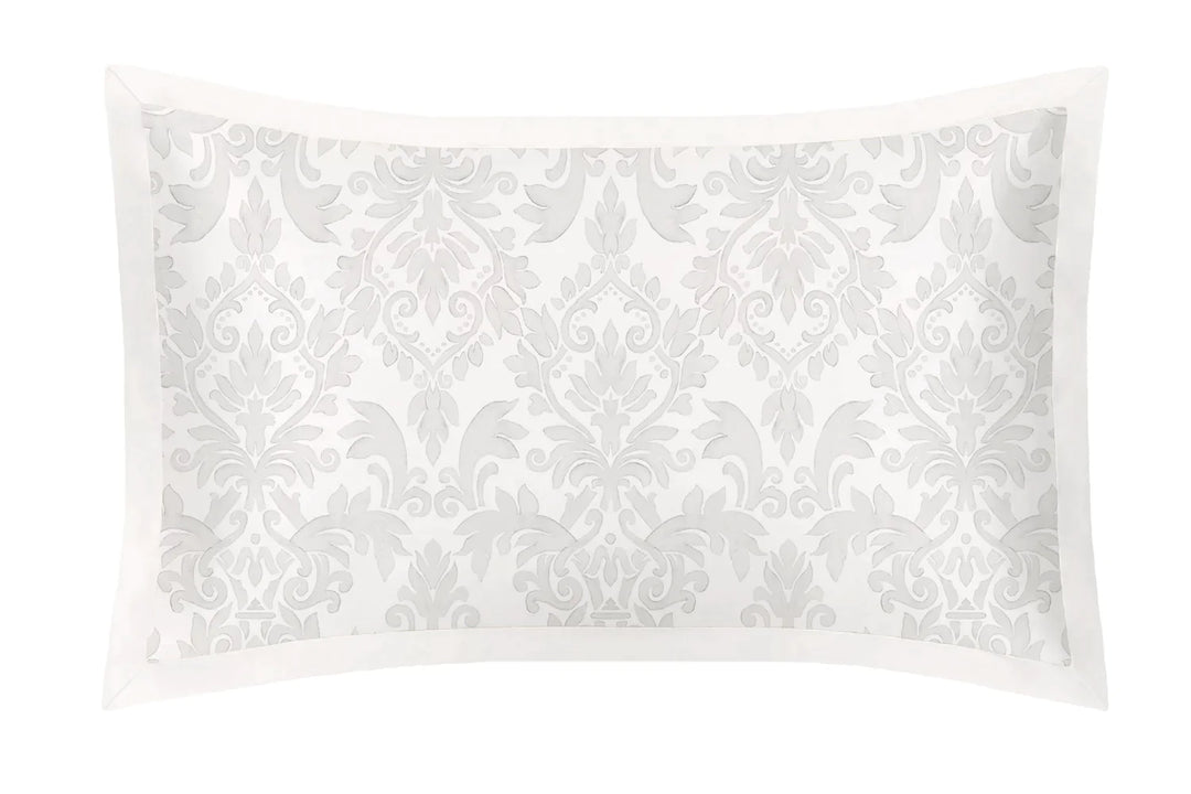 OXFORD-PURE-SILK-PILLOWCASE-DAMASK-IVORY-GREY