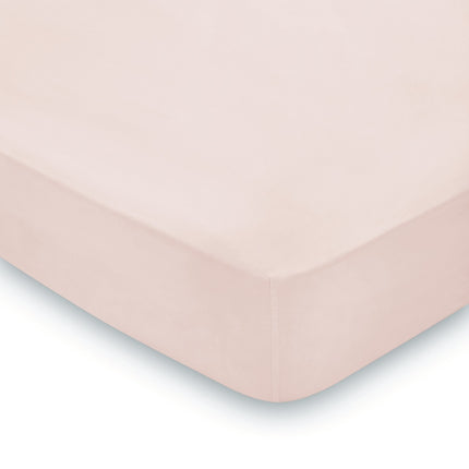 Peacock Blue Hotel "300TC Percale" Plain Dyed Sheet - Dusty Rose/ Pink Colour
