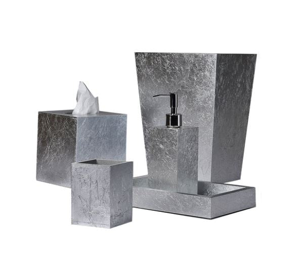 Mike + Ally "Silver Leaf" Bathroom Accessories