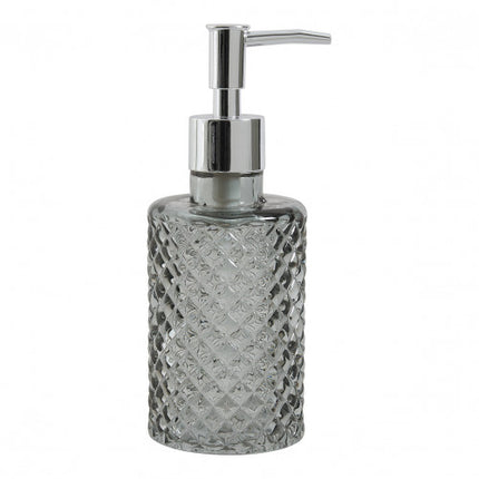Mathilde "Diamond" Glass Bathroom Accessories in Grey