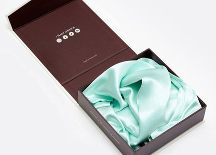 Mayfairsilk "Mulberry Silk" Standard Pillowcase in Teal Breeze 50 x 75 cm