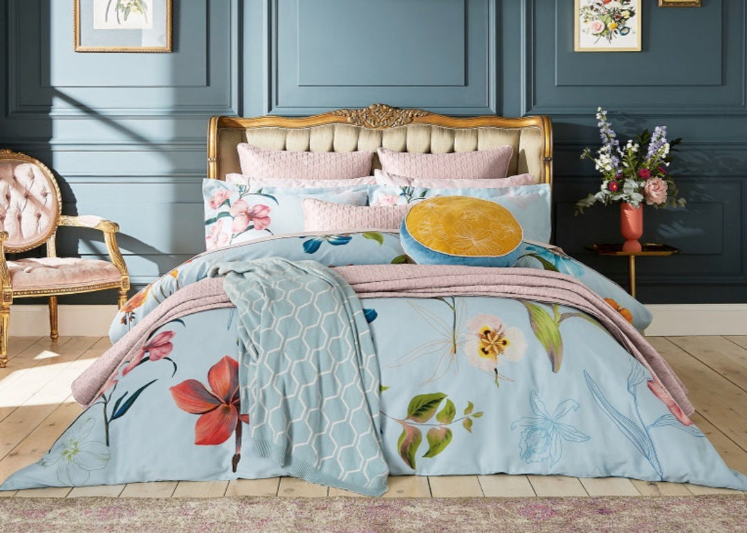 Ted Baker "New Hampton" Duvet Cover Set with Delphinium Flowers