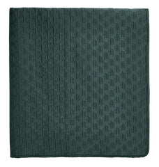 Ted Baker "T" Quilted Bedspread and Pillow Shams in Forest Green