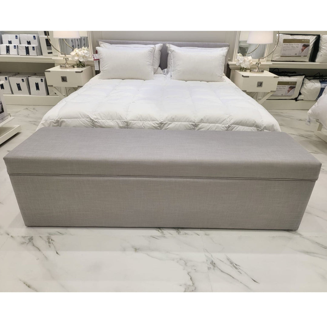 Linen Obsession "Tailored" Ottoman Storage Bench