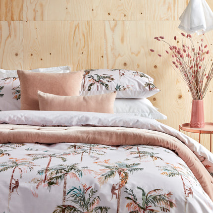 Living by Christy "Take me to the Beach" Duvet Cover Set in Blush Pink