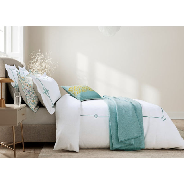 V & A "Voysey Trail" Duvet Cover in Aqua