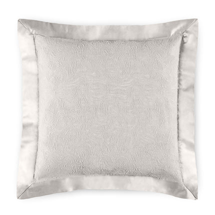 Amalia "Aura" Matelasse Bedspread & Square Oxford Pillowcase in Pale Grey