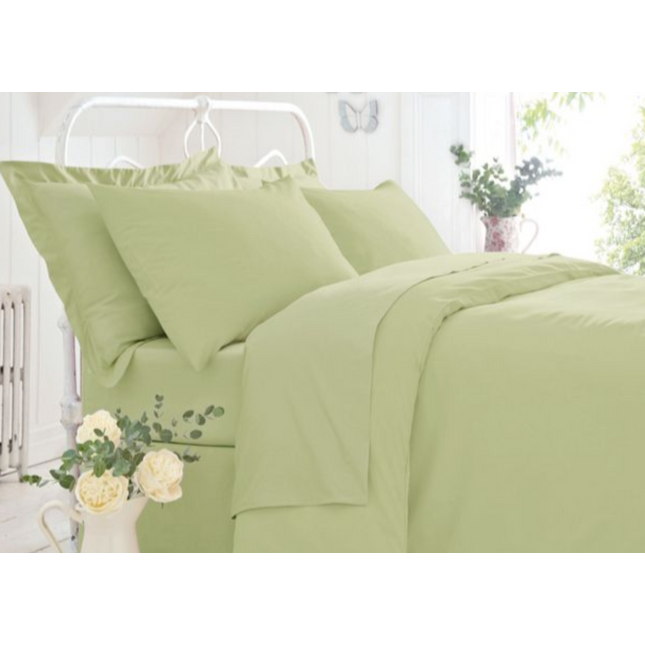 Belledorm Easy Care "200 Thread Count" Polycotton Bed Sheets - Olive Green