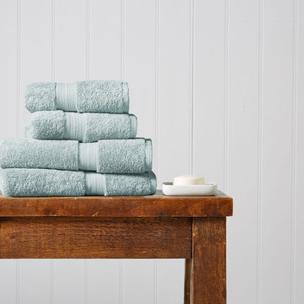 Christy "Renaissance" Egyptian Cotton Bath Towels Collection in Eggshell Blue